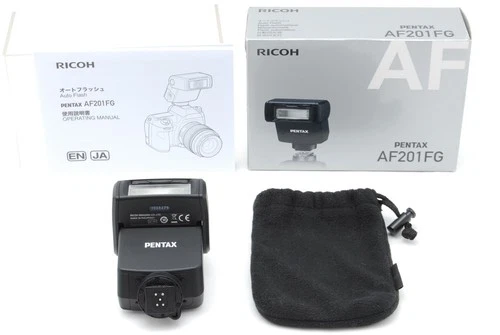 [Mint] Pentax AF-201FG Shoe Mount Flash w/Case Box Manual #1854