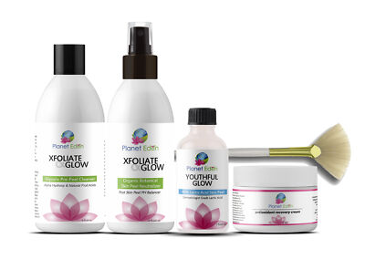 100% LACTIC ACID Skin Peel KIT + Glycolic Cleanser + Peel Neutralizer + Cream