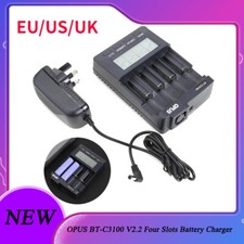 OPUS BT-C3100 V2.2 Universal Four Slots Smart Rechargeable Battery Charger AUS