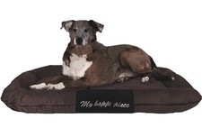 XL Extra Large Durable Bolster Pet Dog Bed Waterproof Oxford Cover 48X30" Brown