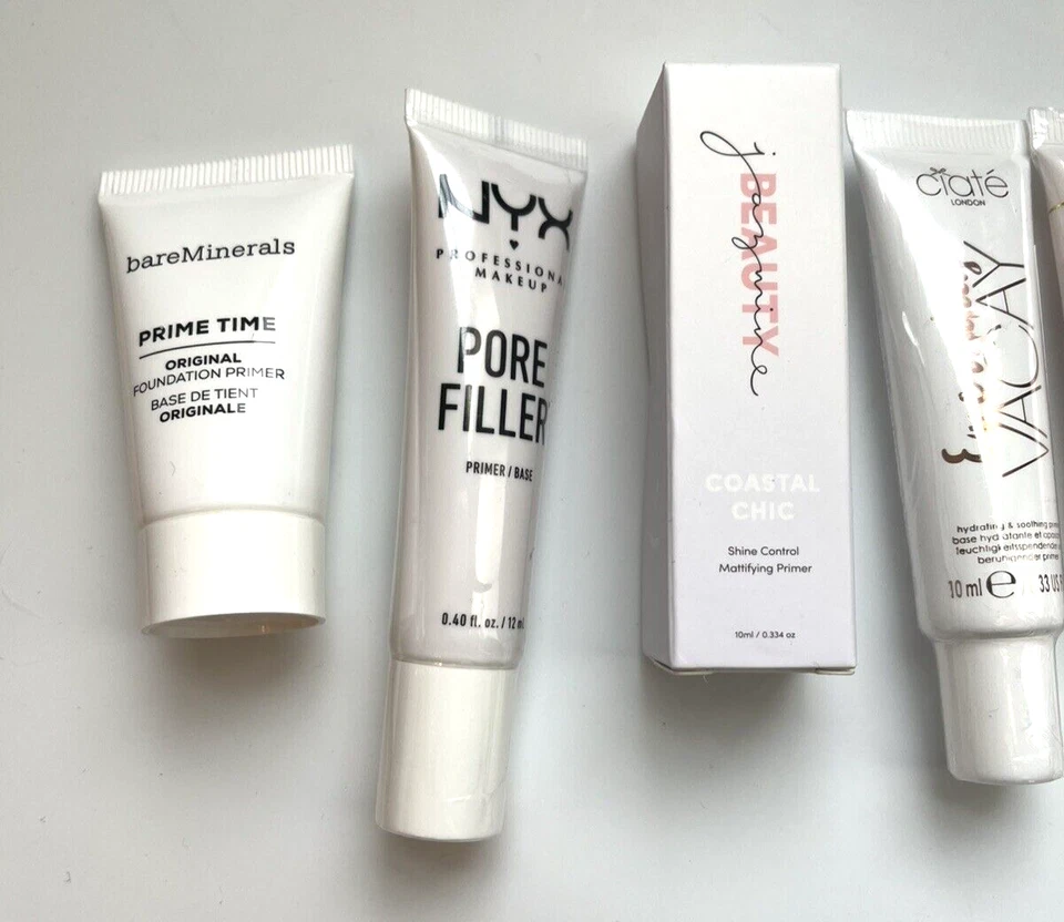 Lot of 8 Primer Smashbox Ciate Farah NYX BareMinerals Deluxe & Travel Size - Image 2 of 4