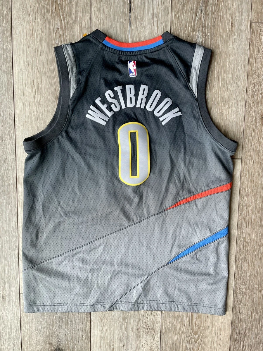 Russell Westbrook Oklahoma City Thunder Nike Swingman Youth Large Jersey City Ed