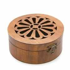 Wood Ring Bearer Box Wedding Engagement Ring Holder Box Decorative Jewelry Box