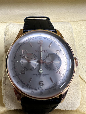 Stainless Steel Silver Invicta Swiss Movement 50M Watch Model 6753