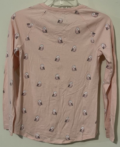 Justice Girls Size 14 Pink Long Sleeved Owl Shirt! A1035 - Picture 2 of 2