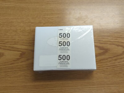 Coat Check Tickets - 500ct Triplicate Coat Claim Checks-(3 Part Paper)
