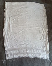 Scarf J FRANCIS Womans White 24 By 64 Cute lightweight 70% Viscose 30% Silk