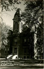 RPPC Fort Collins CO Colorado Lorimer County Court House  UNP Postcard