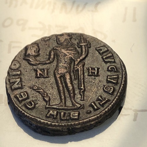 ancient rome Maximinus II Ad 310-313 Ae Follis rev genius high grade nice - Picture 6 of 9