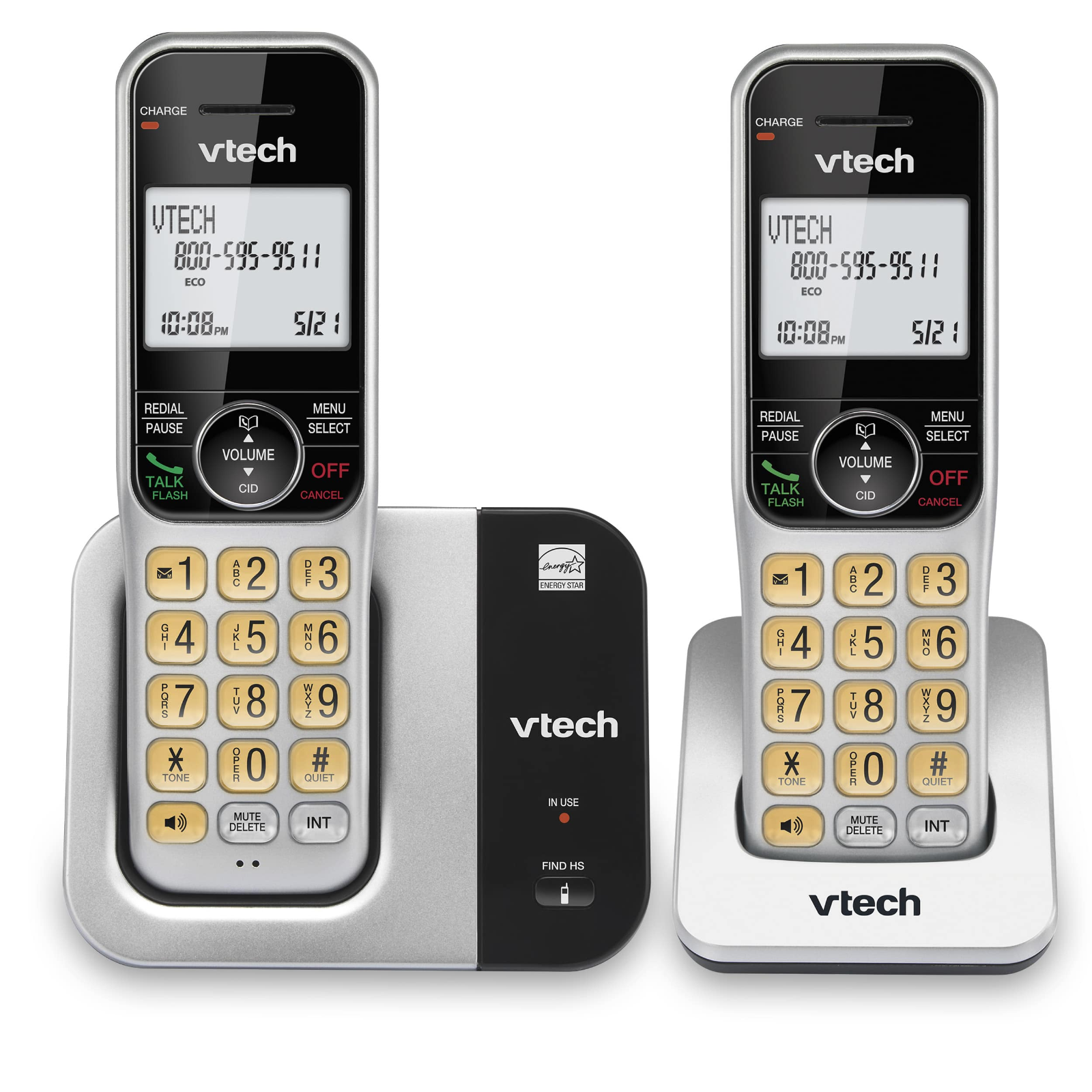 NEW VTech 2 Handset Expandable Cordless Phone w Caller ID/Waiting & Call Block