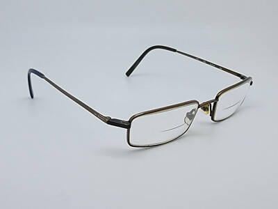 Jai Kudo 1471 T06 Titanium Coffee Brown Rectangular Eyeglasses Frame 51-19-140