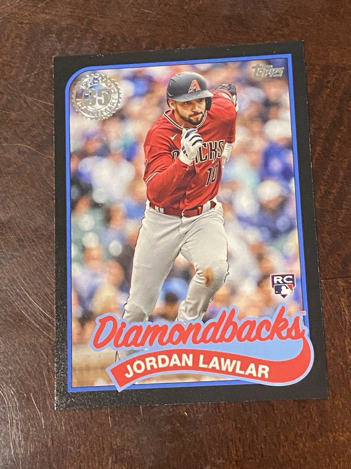 2024 Topps Jordan Lawlar RC Rookie 1989 35th Anniversary BLack Parallel /299