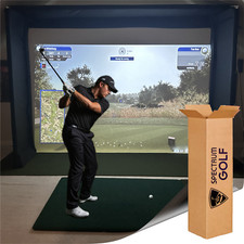 Golf Simulator Enclosure DIY MAX SERIES 2024 PADDED POLY SPACER SCREEN