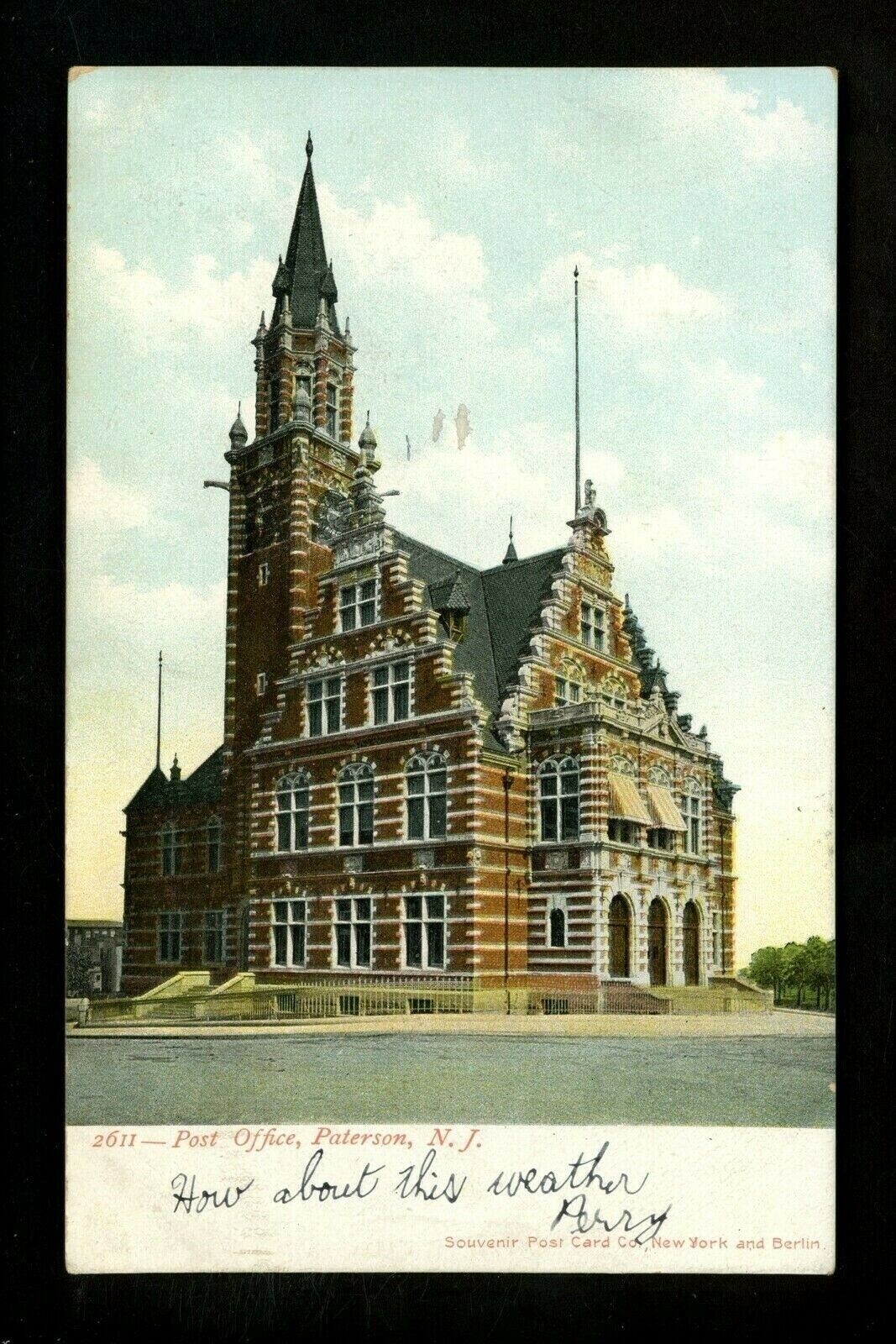 New Jersey NJ postcard Paterson, Post Office Vintage eBay