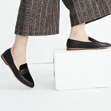 Madewell Alex Loafer Leather and Suede Black Size 8