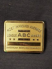 American Bowl Congress Most Improved Average Belt Buckle League Award ABC
