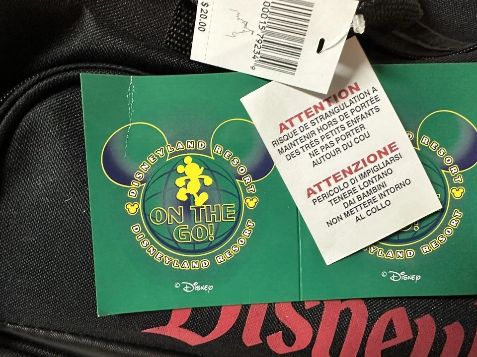 ¡NUEVO CON ETIQUETAS! Rueda de lona para equipaje Disneyland Resort "CELEBRA TODOS LOS DÍAS" con Mickey Foto 4 de 4