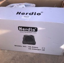 Herdio 8" Outdoor Rock Speakers Hardwired 600 Watt,IPX6 Waterproof Design for Po