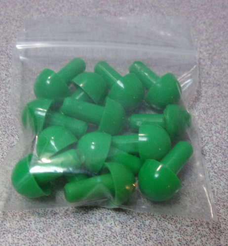 Vtg Invicta 1972 Master Mind Game (13) GREEN Code Pegs "Replacement Part Pieces" - Picture 2 of 2