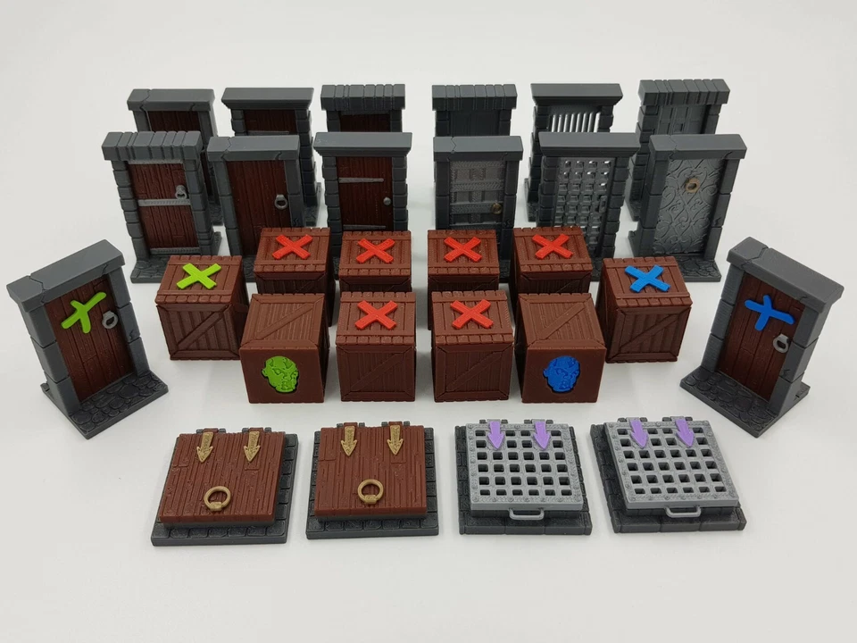 Zombicide Black Plague Objective Doors, Tokens & Vault Doors Bundle! - Image 3 of 4