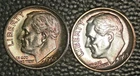 1962-P, 1963-P, Roosevelt dimes, Very Choice BU, Pretty toning, 2 coins,
