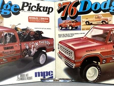 MPC 1976 DODGE D-100 PICKUP VINTAGE KIT#1-7609 1/25 AMT NOS CHROME FRONT BUMPER!