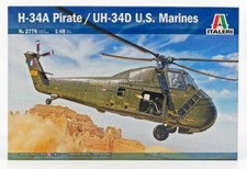 MODELLINO STATICO ITALERI SIKORSKY UH 34D ELICOTTERO U.S.A. MARINES 1974 1/48
