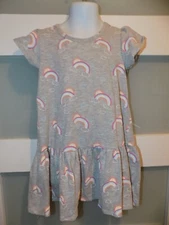 Tucker and Tate Gray Rainbow Print Dress Size 4 Girl's