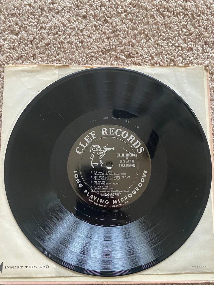 Billie Holiday at The Philharmonic 10 inch Original 1946 - Image 3 of 4