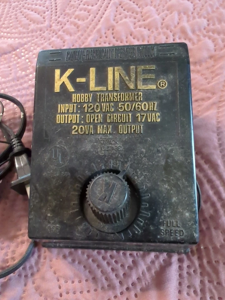 K-LINE K-950 20VA TRANSFORMER TRAIN MOTOR TOY HOBBY AIRPLANE UNTESTED VTG - Image 2 of 4