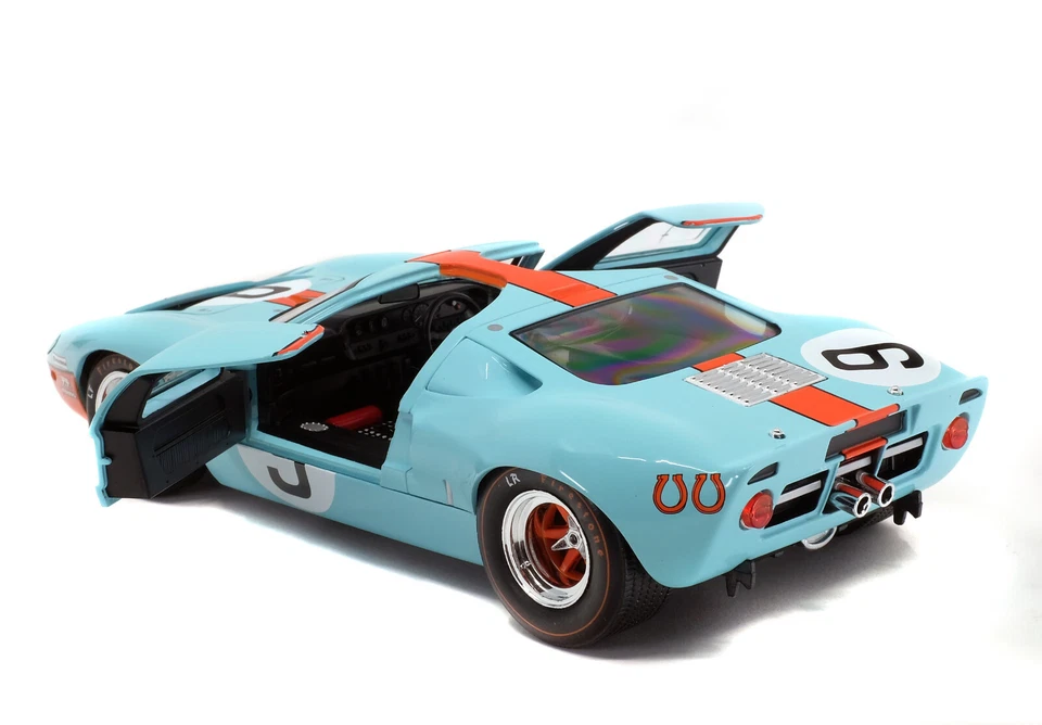 Ford GT40 MKI #9 Vince Le Mans 1968 Rodriguez Bianchi Solido S1803001 1:18 GT 40 - Immagine 2 di 4