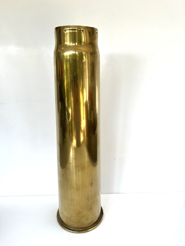 WW2 British 3 Inch 20 CWT Brass Shell Trench Art? Dated 1937 Large 2.9 Kg - Picture 2 of 14