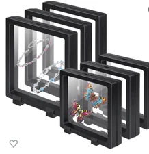 Elastic floating picture frame