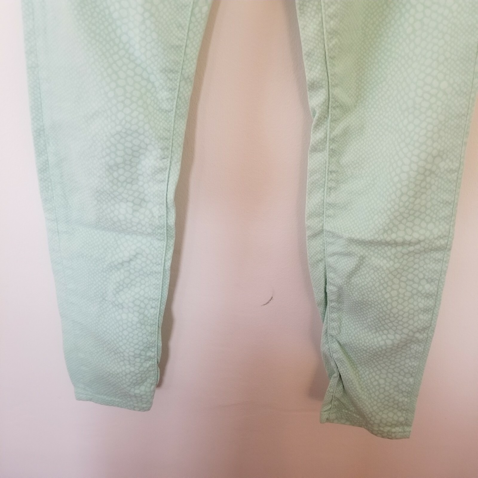 Massimo Dutti Aqua Blue Patterned Jeans Sz 6 image 6