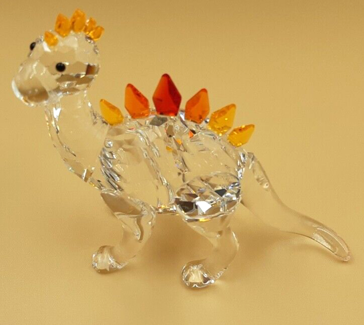 Swarovski Dinosaur with Colourful Crystal Comb & Plates 268204 MIB