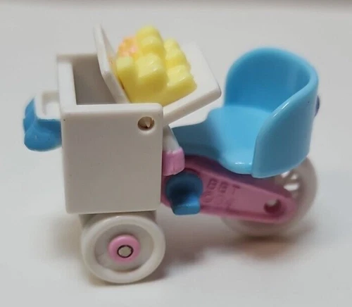 Polly Pocket 1994 Blue Bird Toys Ice Cream Cart with Flip Top