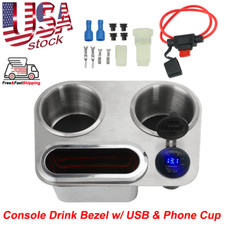 For 1973-1981 Pontiac Firebird Ta Camaro Center Console Drink Bezel Usb Charger