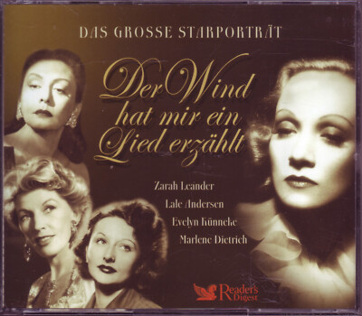 Zarah Leander, Lale Andersen,E. Künnecke, Dietrich- Reader's Digest 4 CD BOX OVP
