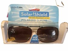 Brand New Foster Grant Clip-On Sunglasses Polarized Scratch-Resistant Lenses