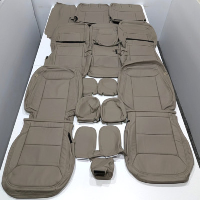 For Ford Explorer  XLT 7-Pass. 2020 Fawn Leather Seat Covers KR75