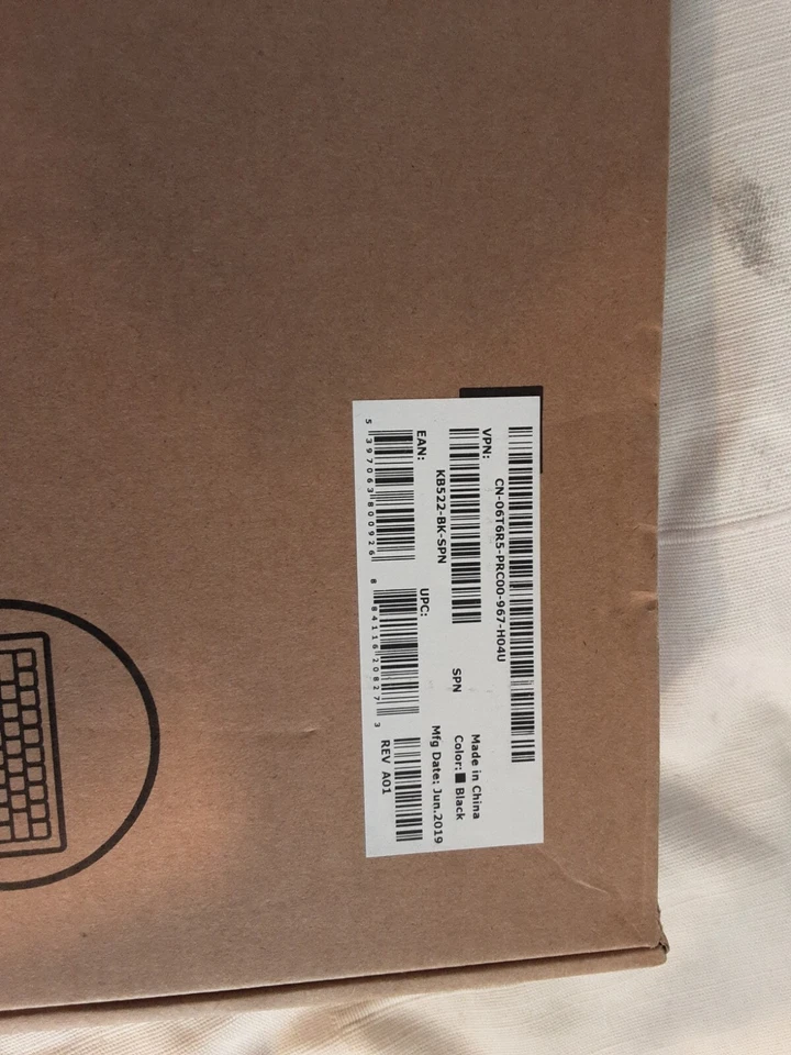 DELL KB522 keyboard USB QWERTY Spanish Black - Image 2 of 3