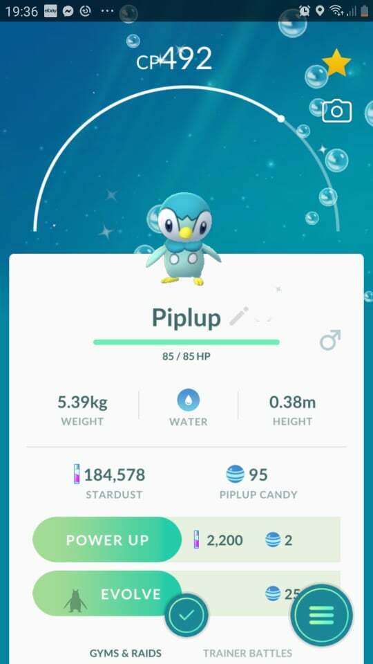 Pokemon Shiny Piplup go