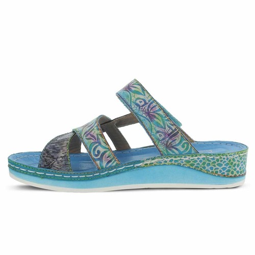 Lartiste Caiman Sandals Aqua Multi New - Picture 2 of 4