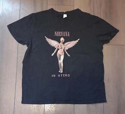 Nirvana In Utero Black T-shirt Size XL | eBay
