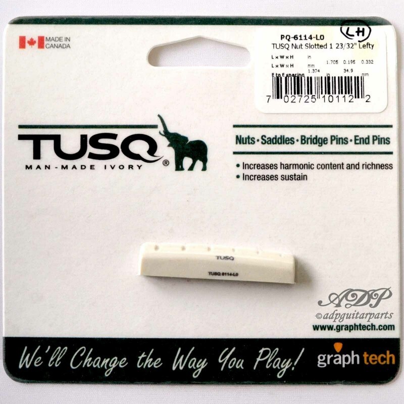 Capotasto Graph Tech Tusq Sinistra PQ-6114-L0 Acustica Slotted Nut 43.3x 4.95mm