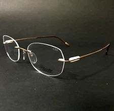 Silhouette Eyeglasses Frames 5561 IX 3530 Purist Balanced Rose 52-18-140