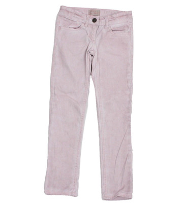 Alive Stoffhose Twill-Hose Mädchen Gr. 128 rosa slim washed-Look verstell.Bund