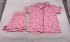 NWT Juicy Couture Girls Pink Printed 2-Piece Sleep Pajama Set Size 4/5