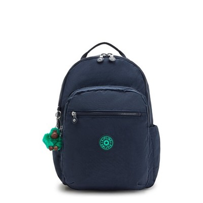 Kipling SEOUL LAP Large Rucksack - Blue Green Block UVP 98£
