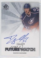 2011-12 SP Authentic Auto Future Watch 155/999 David Savard #263 Auto 8tn